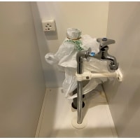 洗濯機置場の給排水設備工事