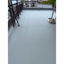「オリジンテックス防水　502工法」で、屋根に防水・雨漏り対策を施しました。
