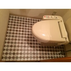 トイレと洗面所のクッションフロアをスタイリッシュに張替え！