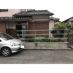 単管パイプで塀を作りました。
