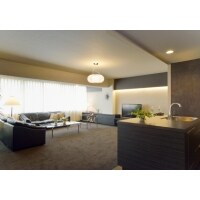 オープンなLDKに映えるデザイン性の高いキッチン