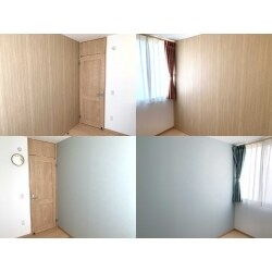 1つの部屋に間仕切りを追加して2つの子供部屋にしました