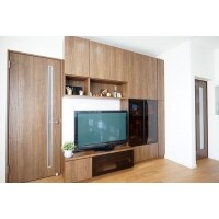 こだわりTVボードが映えるLDK 間取りを崩さずお悩み解決リノベ