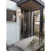 玄関ドア、タイル貼り、門扉交換工事