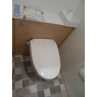 キャビネット一体型トイレで見た目もスッキリ収納力アップ