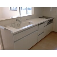 対面キッチンの施工事例