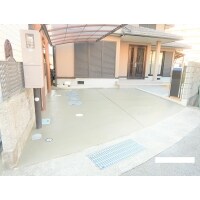 駐車スペースを広げ、機能門柱の新設・アプローチ工事