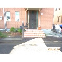 枕木撤去後補修工事