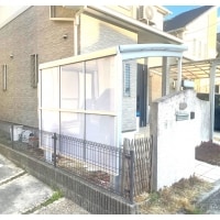 (堺市南区)サイクルポート・サイドパネル2段工事