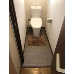 トイレのリフォーム工事を行いました。