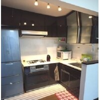 壁付L型のコンパクトキッチンリフォーム