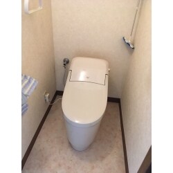 タンクが無いのですっきり。もちろん節水タイプです。