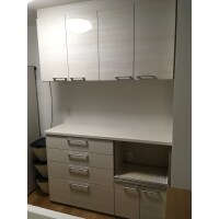 新築キッチン!背面収納でより快適に