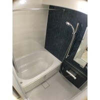 限られたスペースでも問題なし!ゆったりバスルームになりました