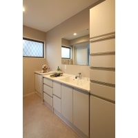 築30年フルリノベーション 2世帯&犬の生活【洗面】