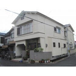 タイル面を塗装した外壁塗装（八尾市）