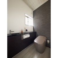 漆喰で仕上げた家【トイレ】