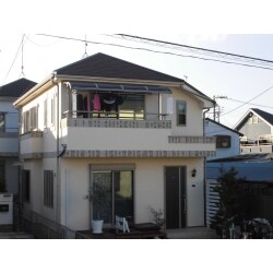 屋根石粒鋼板の重ね葺きと外壁塗装工事