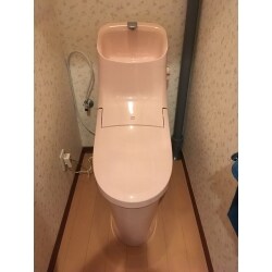 お客様が用意した商品（アメージュZA シャワートイレ）で交換のみ作業。