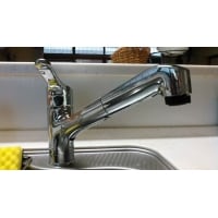 キッチン用水栓金具交換:リクシル・シャワー付き混合水栓