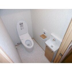 タンクレストイレ+手洗い器を取替