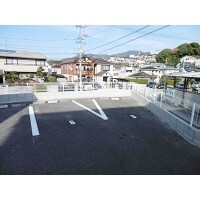 歩行者注意!の駐車場