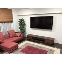 スタイリッシュと耐震を兼ね備えた壁掛けテレビ
