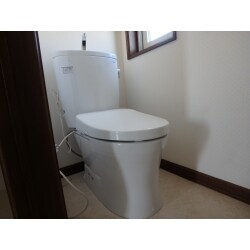 今まで便器とウォシュレットの間のお掃除が大変だったが、空間がすっきりとして解消されました。