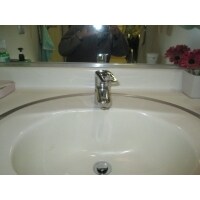 洗面の水栓と排水管の交換