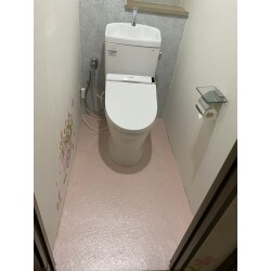 トイレ取替クッションフロア張替工事