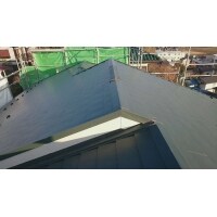 【屋根葺き替え工事】ガルバリウム鋼板　横暖ルーフ（台風被害）