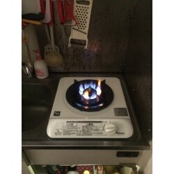 １口ガスコンロ　交換後