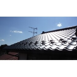 和風板金屋根へのリフォームの完成です。