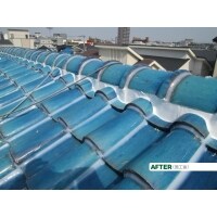 雨漏れしていた屋根を補修工事で直しました。