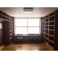 オリジナル本棚作成でリビングをCAFE風にアレンジ