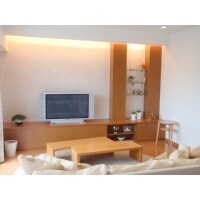 オーダー家具が主役のリビング空間