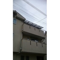 テラスと格子の取付