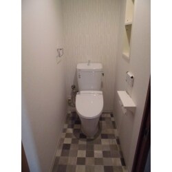 インパクトのあるトイレに