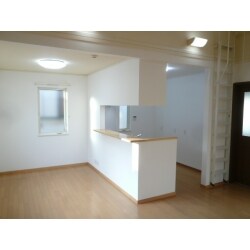 既存カウンターをそのまま利用して、キッチンのみ新規交換を実施しました。壁面クロスは新規張替を行い、洋室2室の壁面スペースを利用してクローゼットを新設しました。2階階段開口部分に引戸を新設、隣の収納スペース開口扉も兼用できるように寸法調整を行いました。
