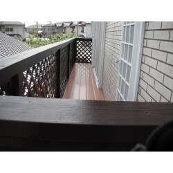 川西市 H邸 ベランダ改修、通路コンクリート打工事