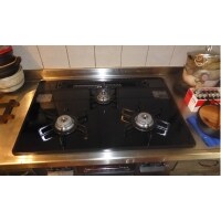 箕面市 H邸 ガラストップコンロ 取替工事