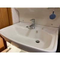 新発売の洗面水栓の取替
