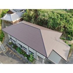 京都府京田辺市　ガルテクトフッ素へ重ね葺き工事