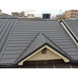 京都府京都市　ガルテクトへ重ね葺き工事