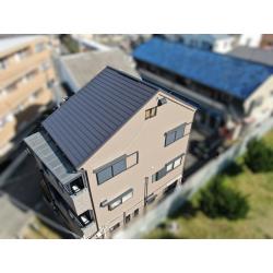 大阪府門真市　スーパーガルテクトへ葺き替え工事