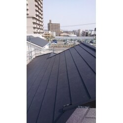 スーパーガルテクト　屋根カバー工法工事