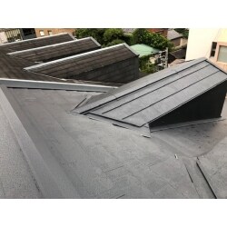 守口市　屋根重ね葺き工事　スマートメタル