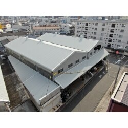 都島区　リファインルーフ650　屋根88折半　屋根カバー工事