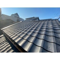 大阪市城東区　瓦からルーガ雅へ葺き替え工事
