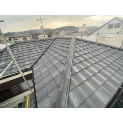 京都府長岡京市　和瓦からルーガ雅へ葺き替え工事